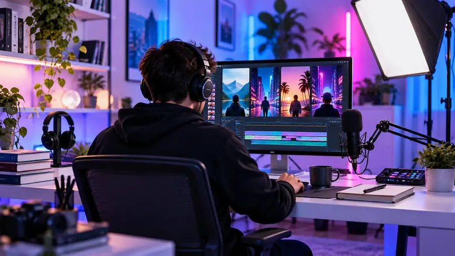 Short-form video workflow prepared for channel review